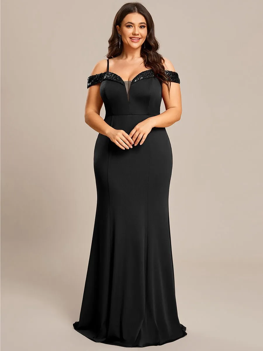 Tara black evening or school ball dress with sequins Express NZ wide