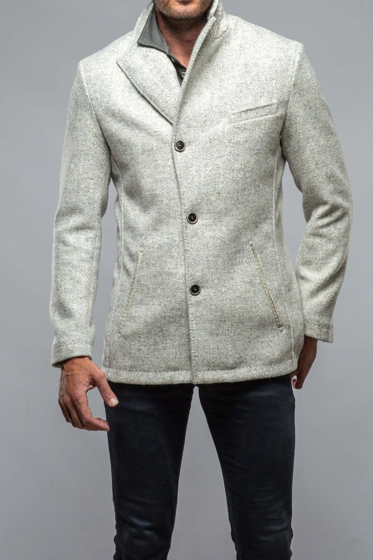 Tasman Topcoat With Snakeskin Trim