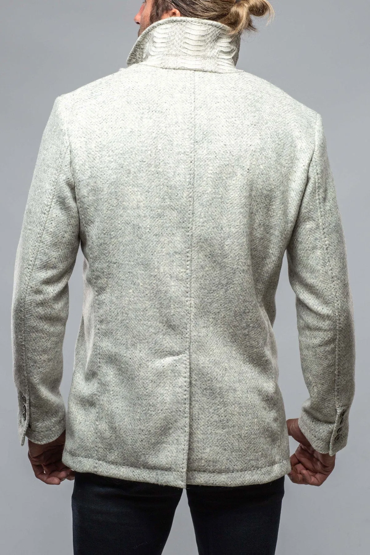 Tasman Topcoat With Snakeskin Trim