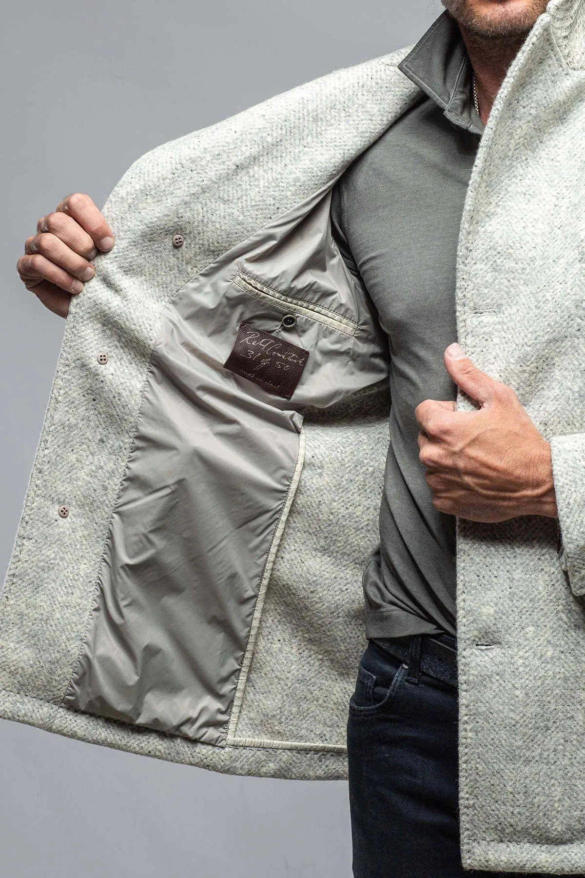 Tasman Topcoat With Snakeskin Trim