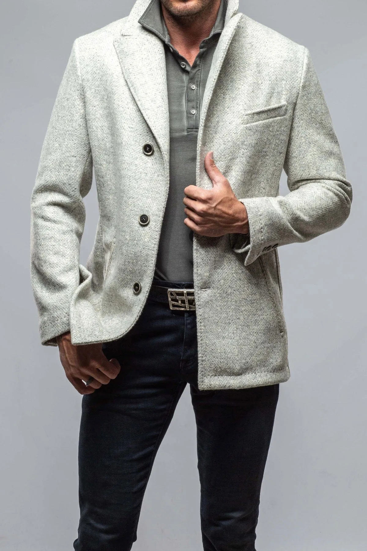 Tasman Topcoat With Snakeskin Trim
