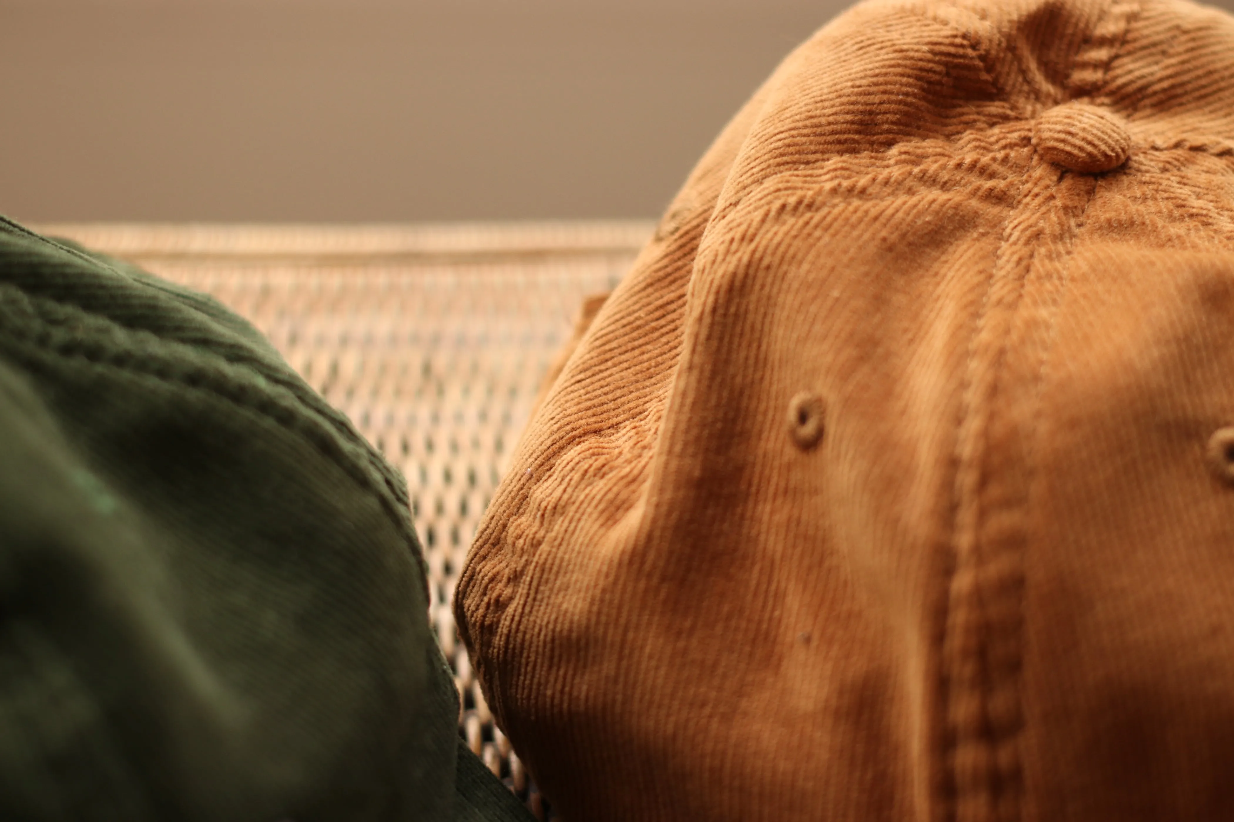 Temple Corduroy Cap - Camel