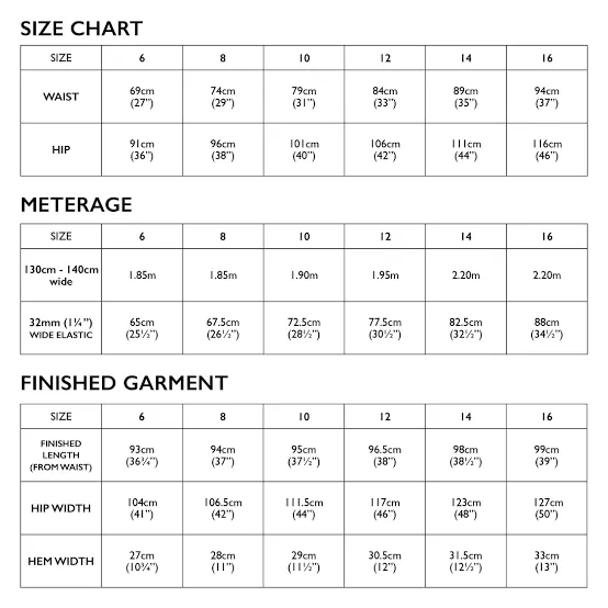 Tessuti Patterns Naia Pants 6-16