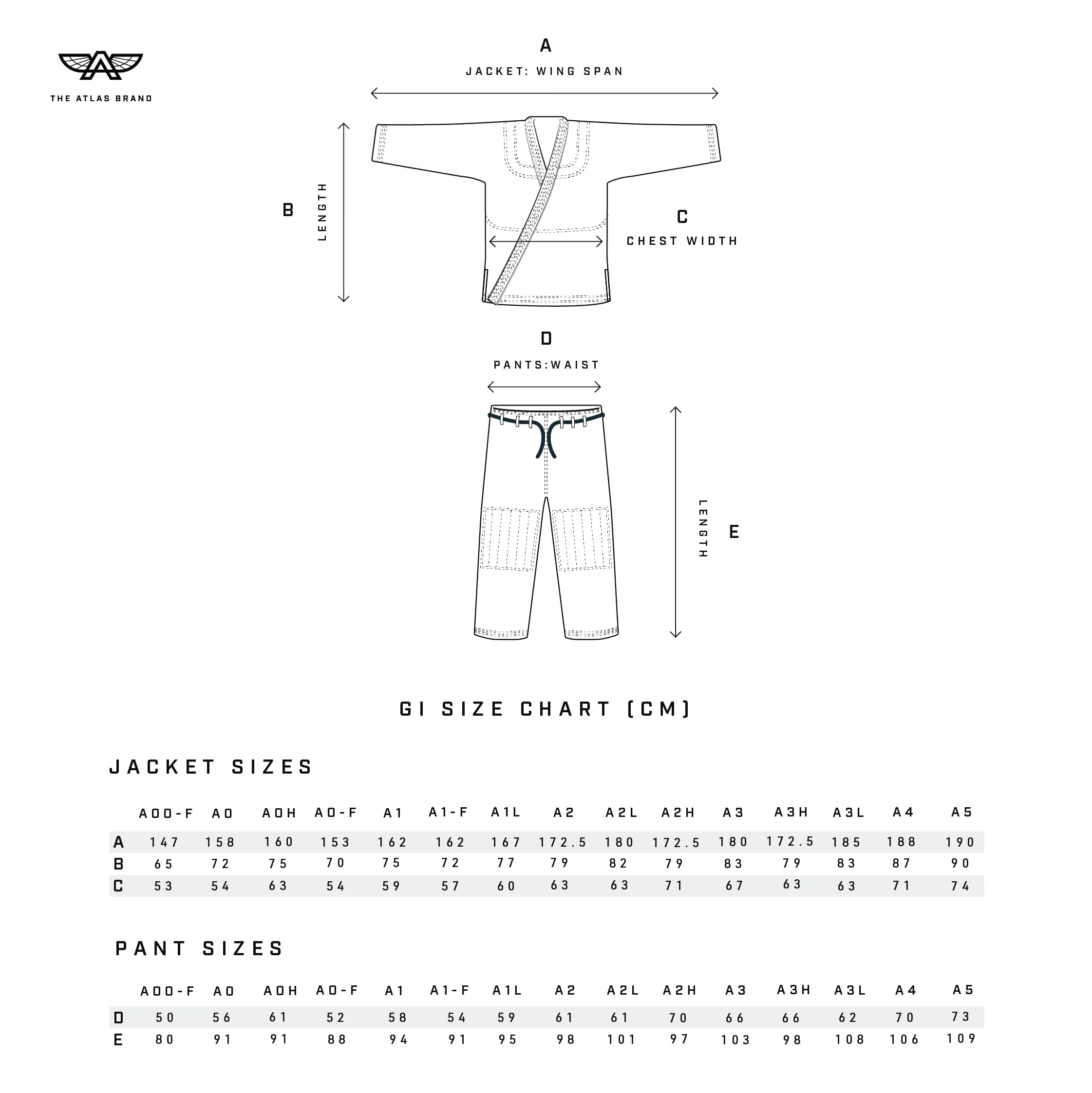 The Atlas Brand - Pro Standard '23 BJJ Gi - Black