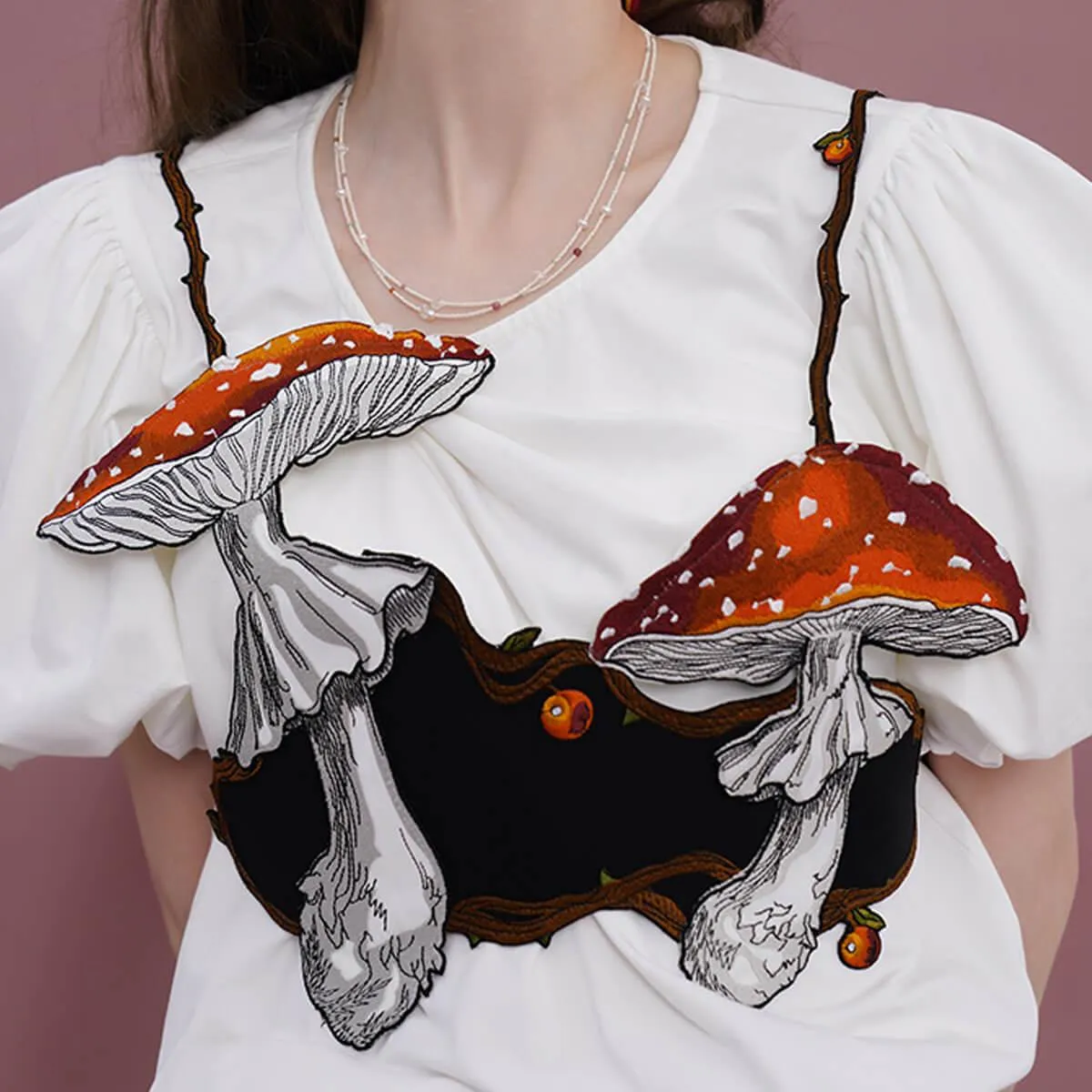 themeisles Amanita Mushroom Decorative Vest Top