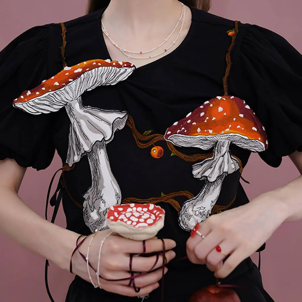 themeisles Amanita Mushroom Decorative Vest Top