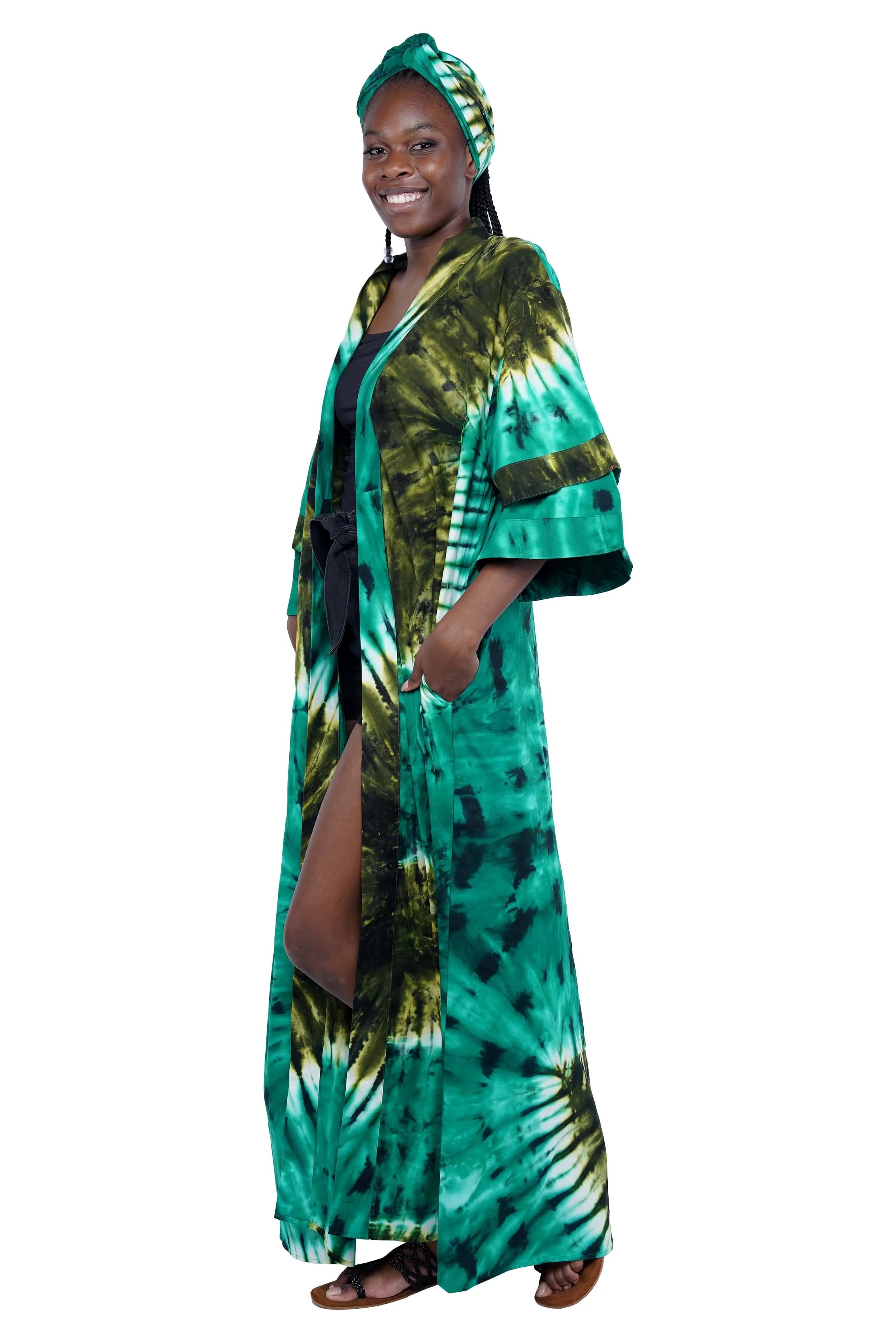 Tie & Dye Long Duster | Robe | Kimono
