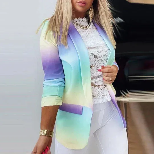 Tie-dye Blazer for Women, Long Sleeve, Thanea