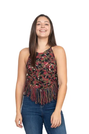 Tie-Dye Mandala Hlt Crochet Top