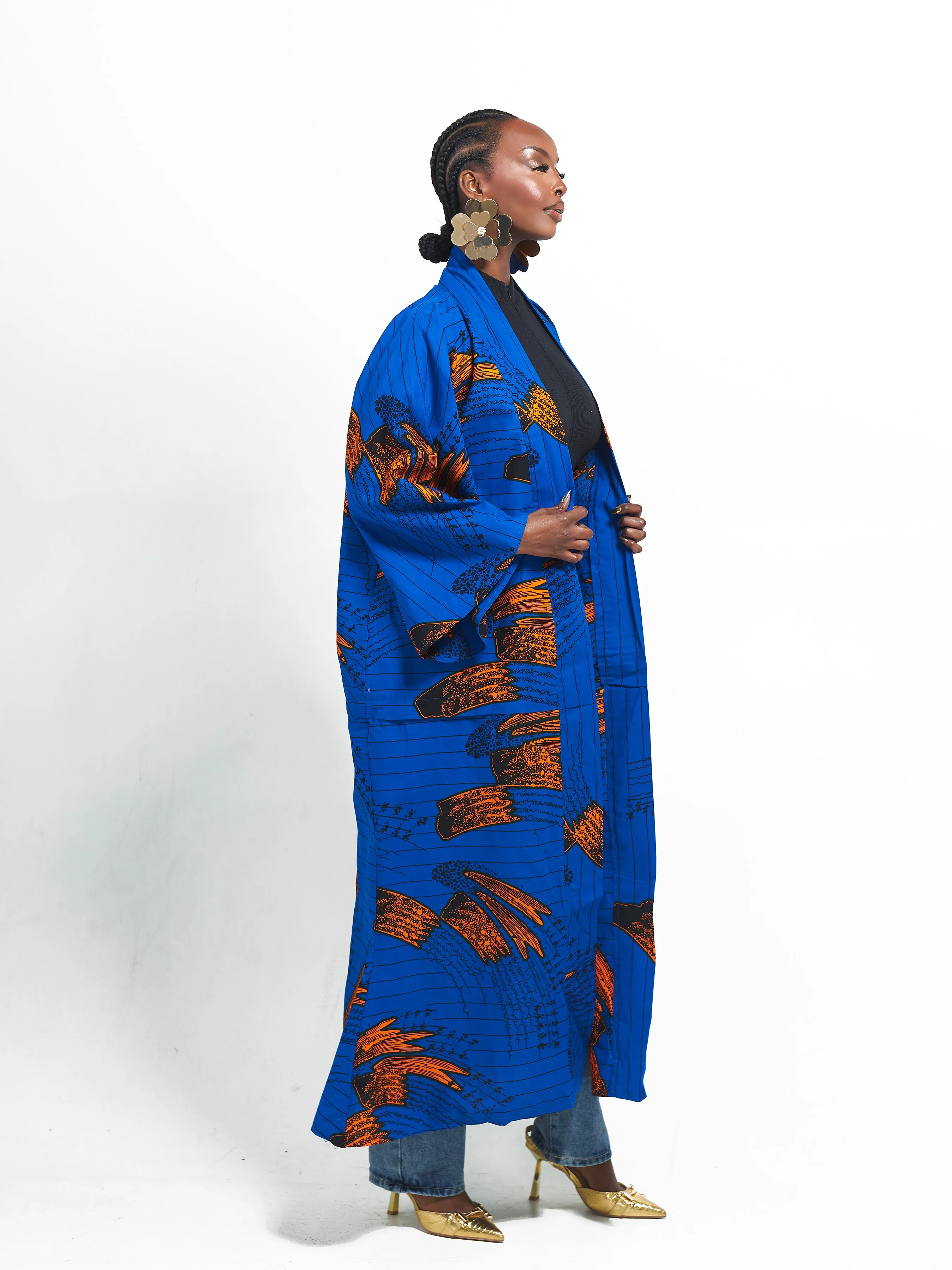 TORI African Print Kimono