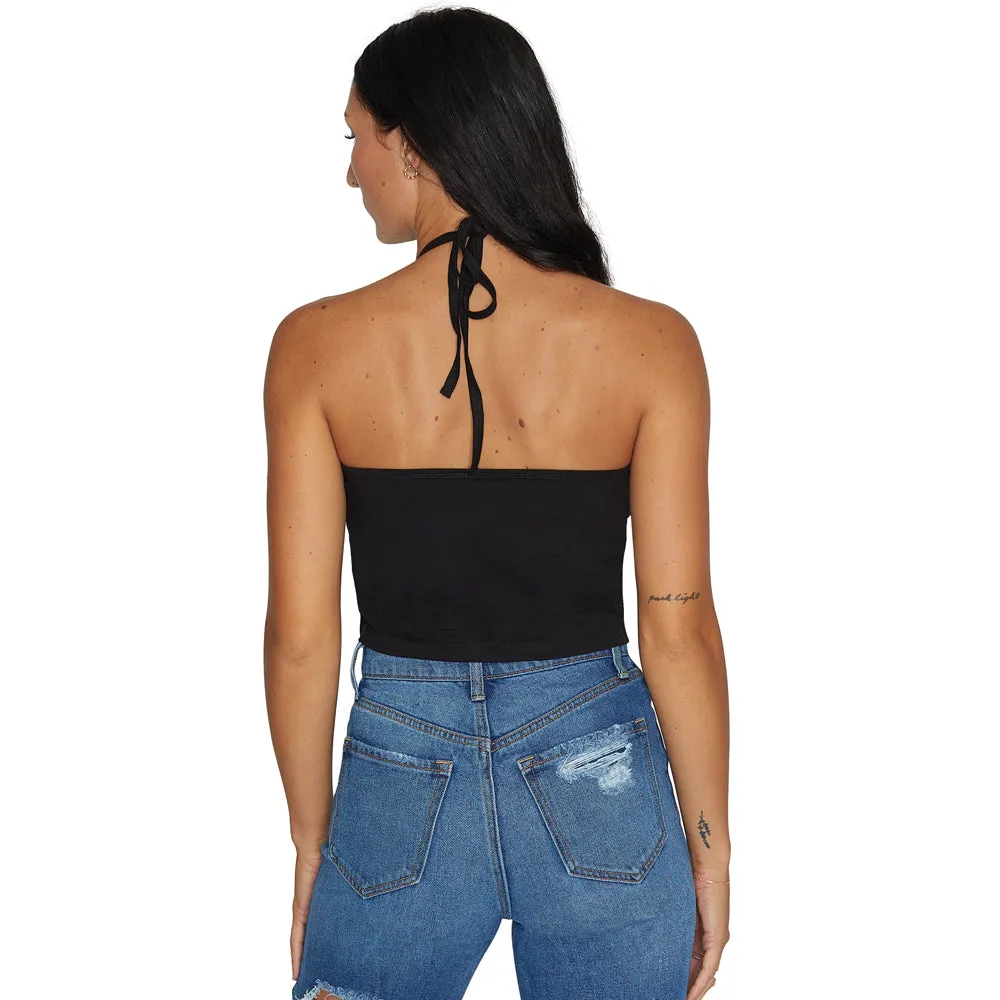 Troy University Black Halter Top