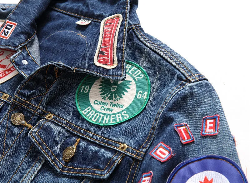Trucker Denim Jacket Newest Tide Men's Streetwear Jean Coats