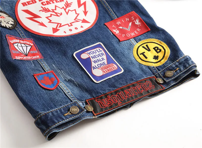 Trucker Denim Jacket Newest Tide Men's Streetwear Jean Coats