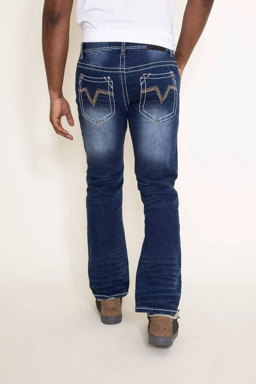 True Luck Livingston Bootcut Stretch Jeans for Men | TL17150055