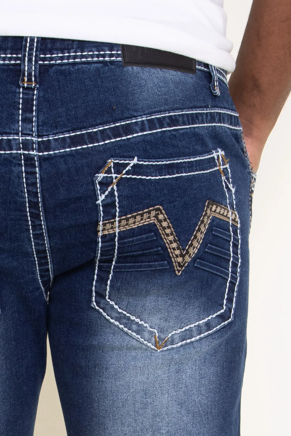 True Luck Livingston Bootcut Stretch Jeans for Men | TL17150055