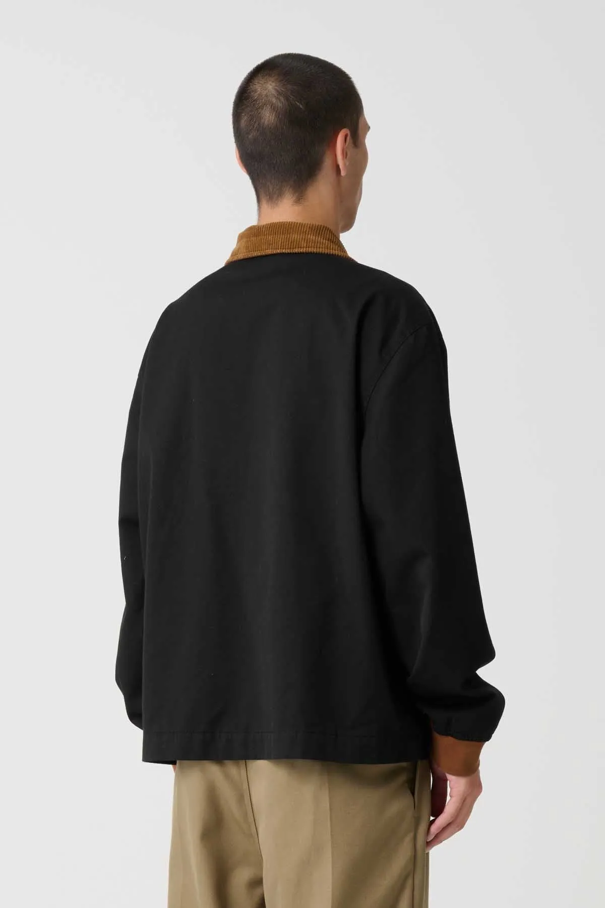 TWO TONE WORK JACKET - Black