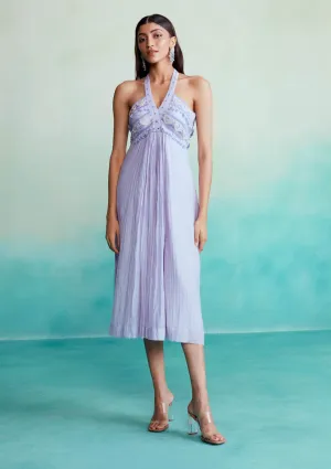 Ultraviolet halter dress