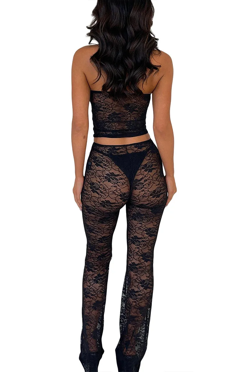 US3314 Lace Tube and Leggings Set