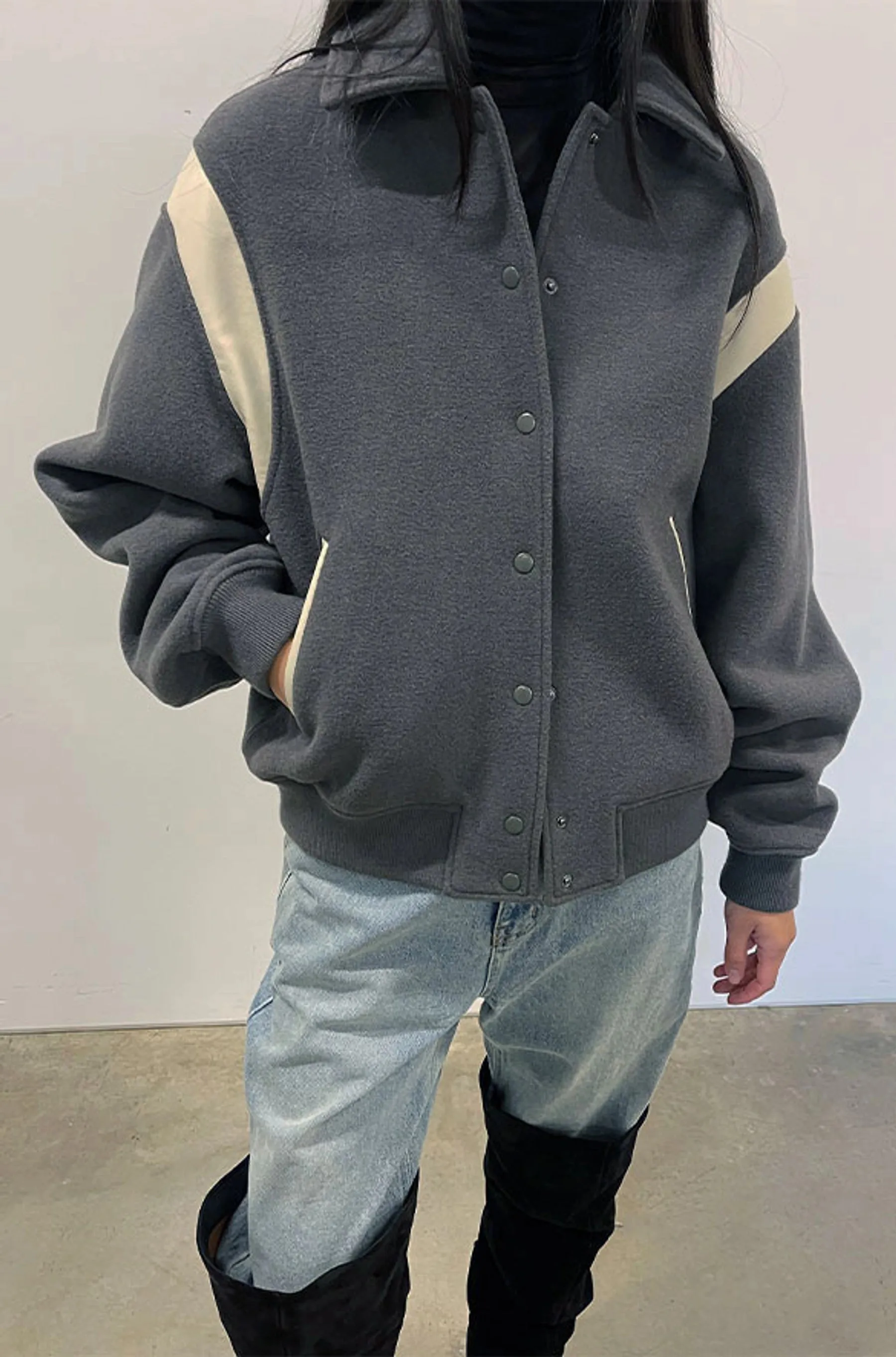 Varsity Wool Blend Bomber