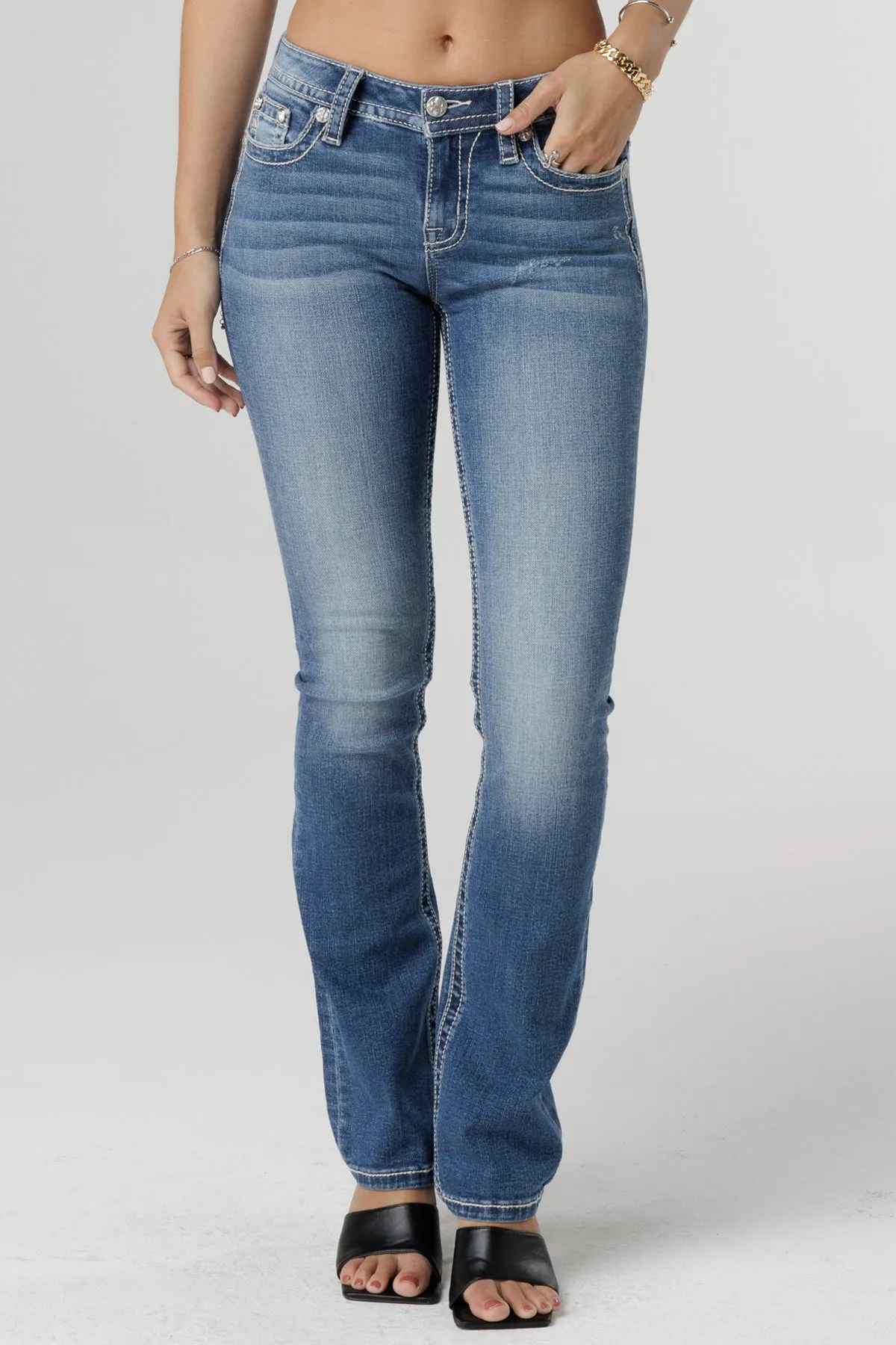 Vernal Fleur De Lis Bootcut Jeans
