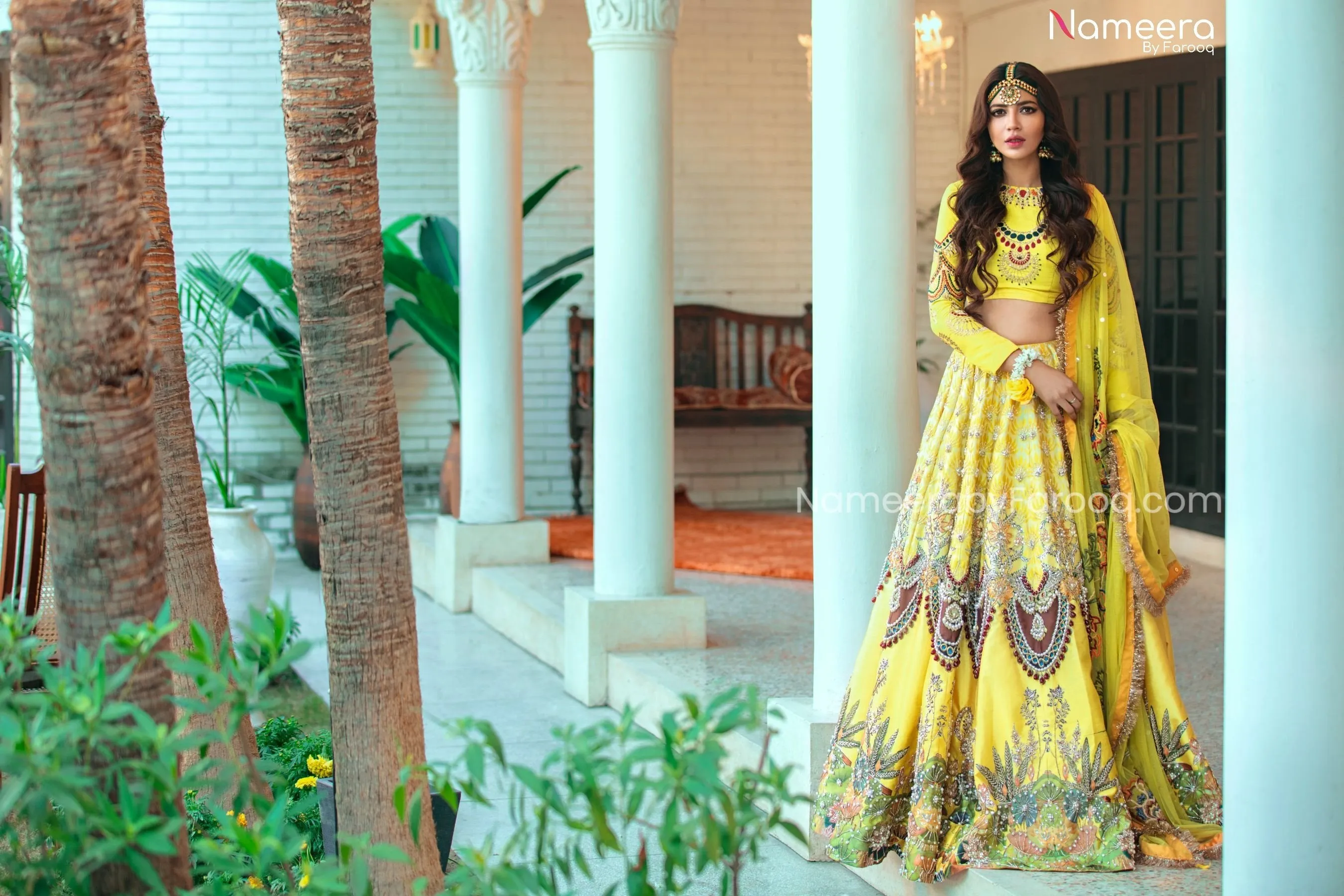 Vibrant Pakistani Bridal Wear Lehenga Choli 2021 #PN44
