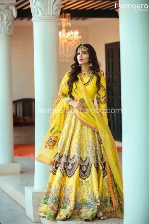 Vibrant Pakistani Bridal Wear Lehenga Choli 2021 #PN44