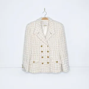 vintage 80s escada wool-blend snow queen jacket