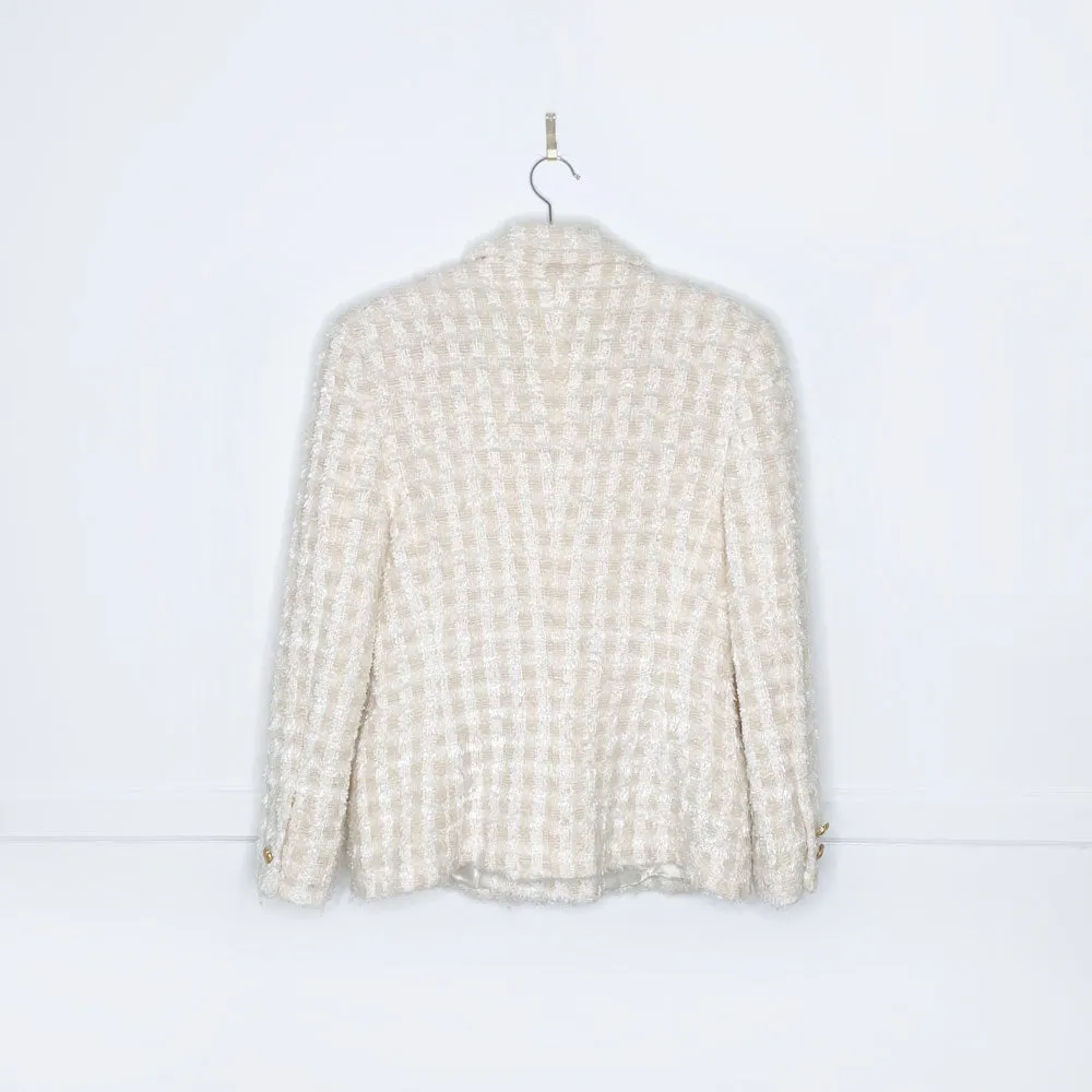 vintage 80s escada wool-blend snow queen jacket