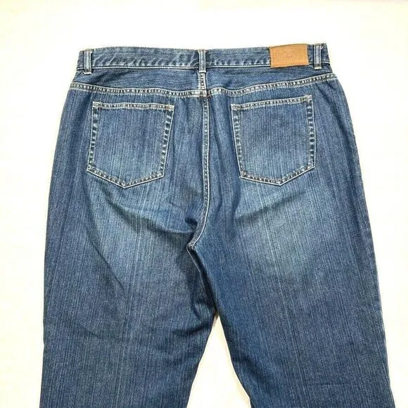 Vintage Lauren Jeans Ralph Lauren‎ Bootcut Floral Print Cotton Dark 16 (37x30.5)