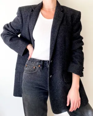 Vintage Ralph Lauren Charcoal Wool Blazer