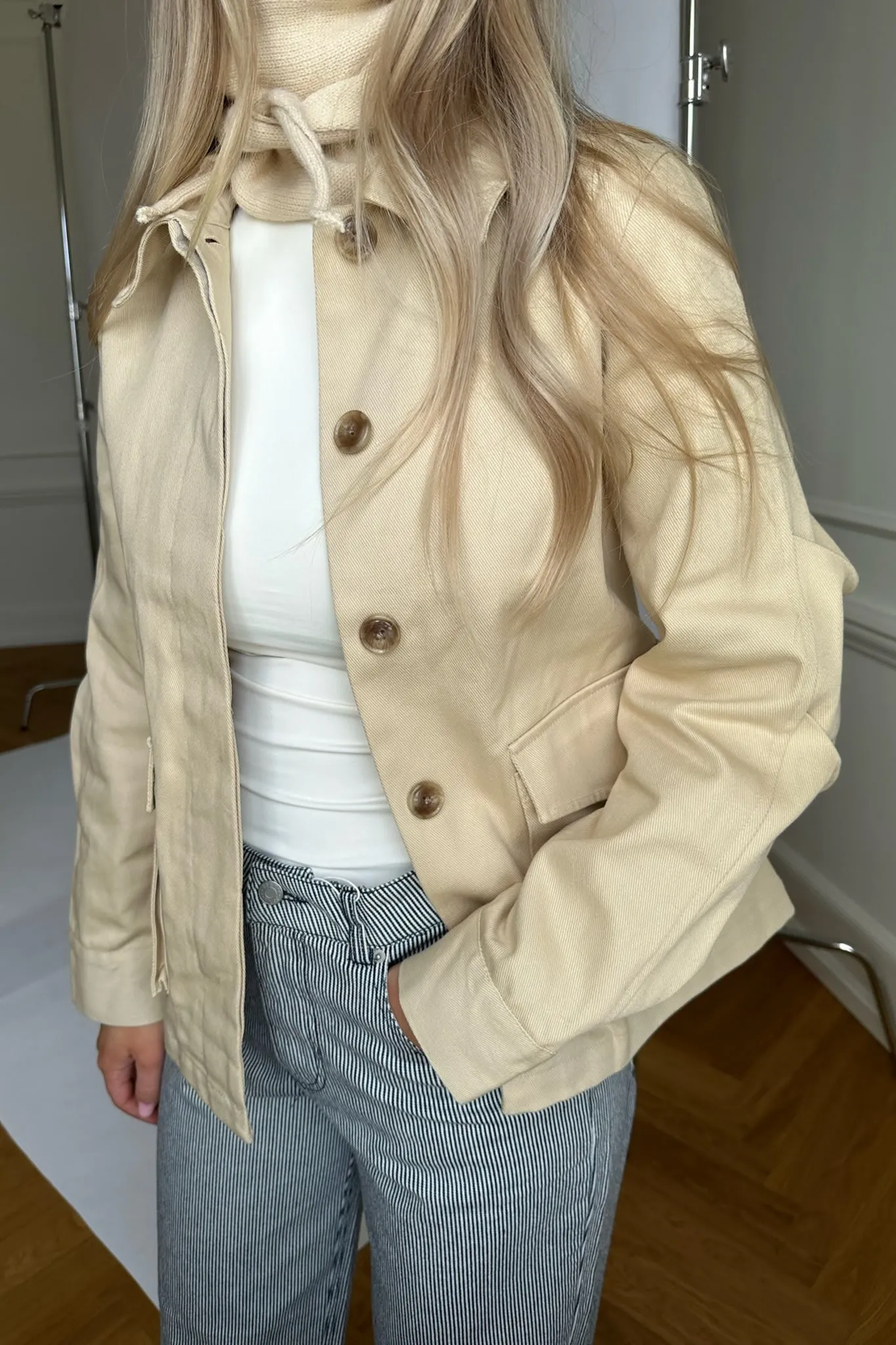 VMMathilde Jakke - Råhvid/Beige