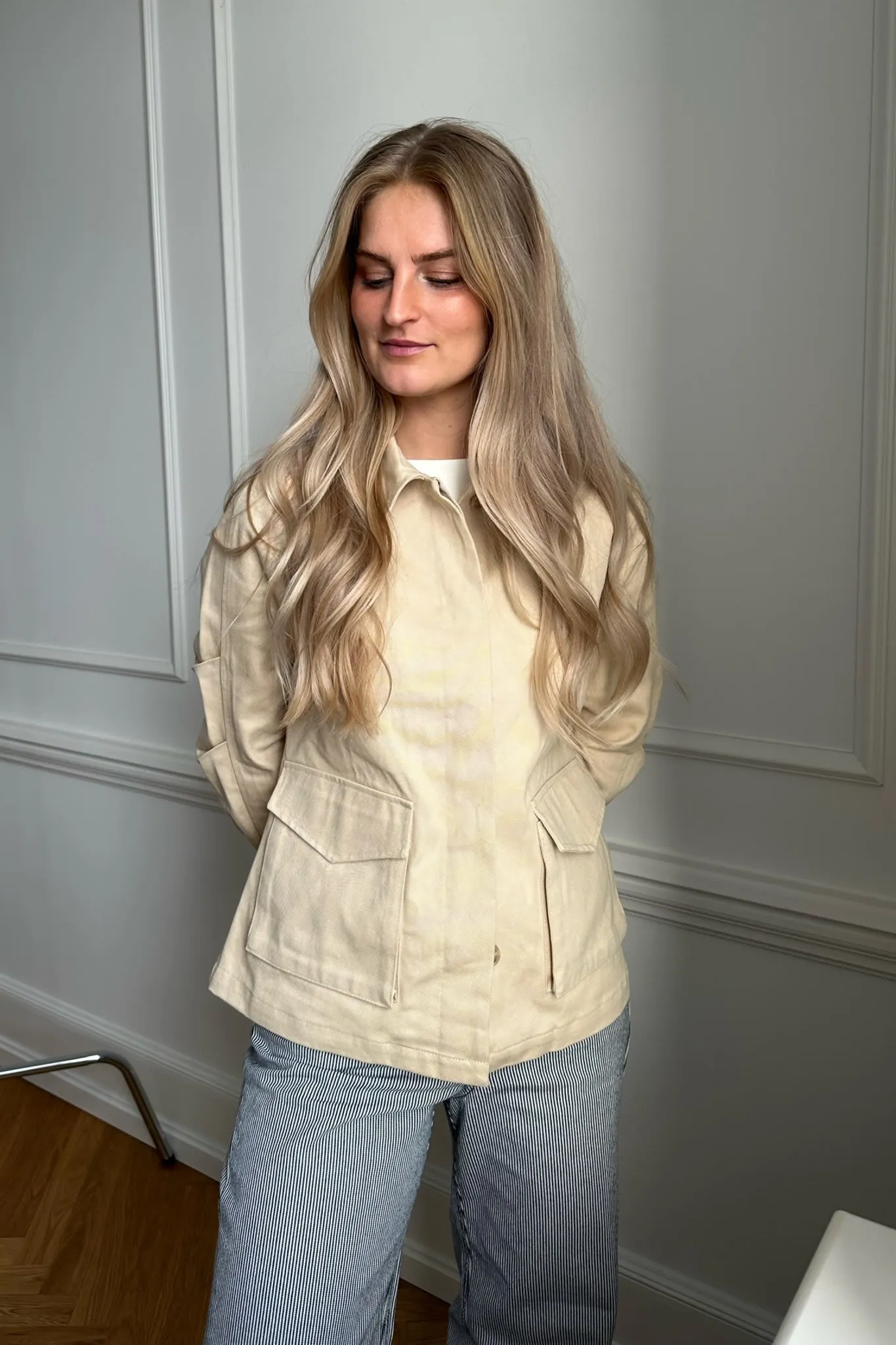 VMMathilde Jakke - Råhvid/Beige