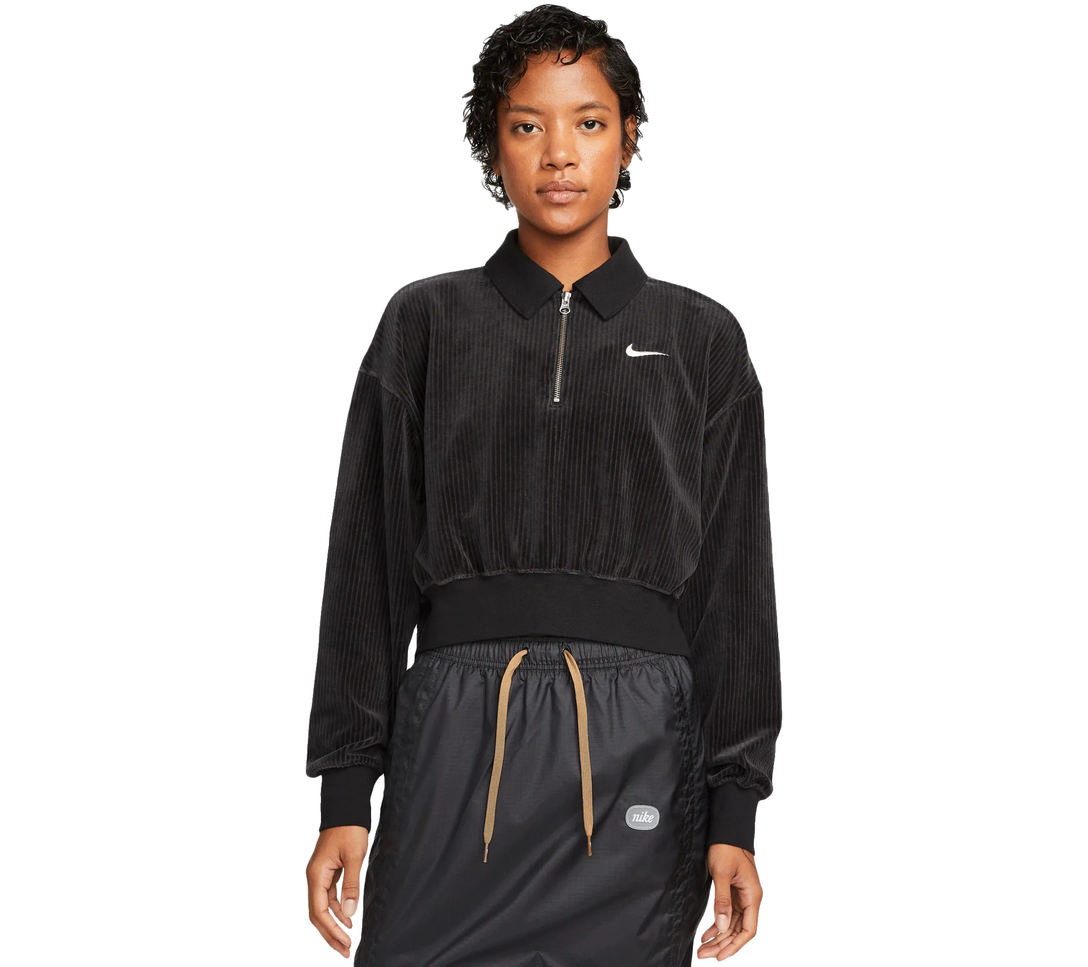 W Nike Velour 1/4 Zip