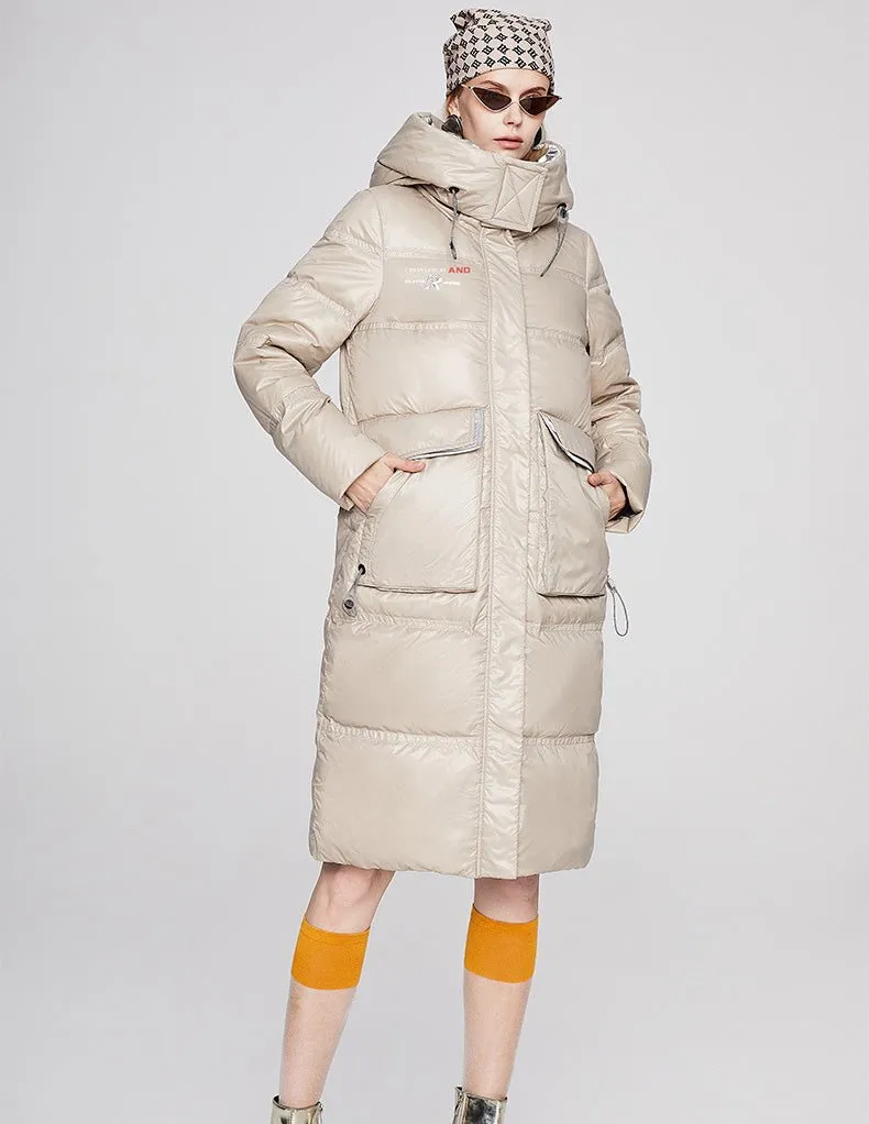 Waterproof Long Warm Puffer Jacket Womens