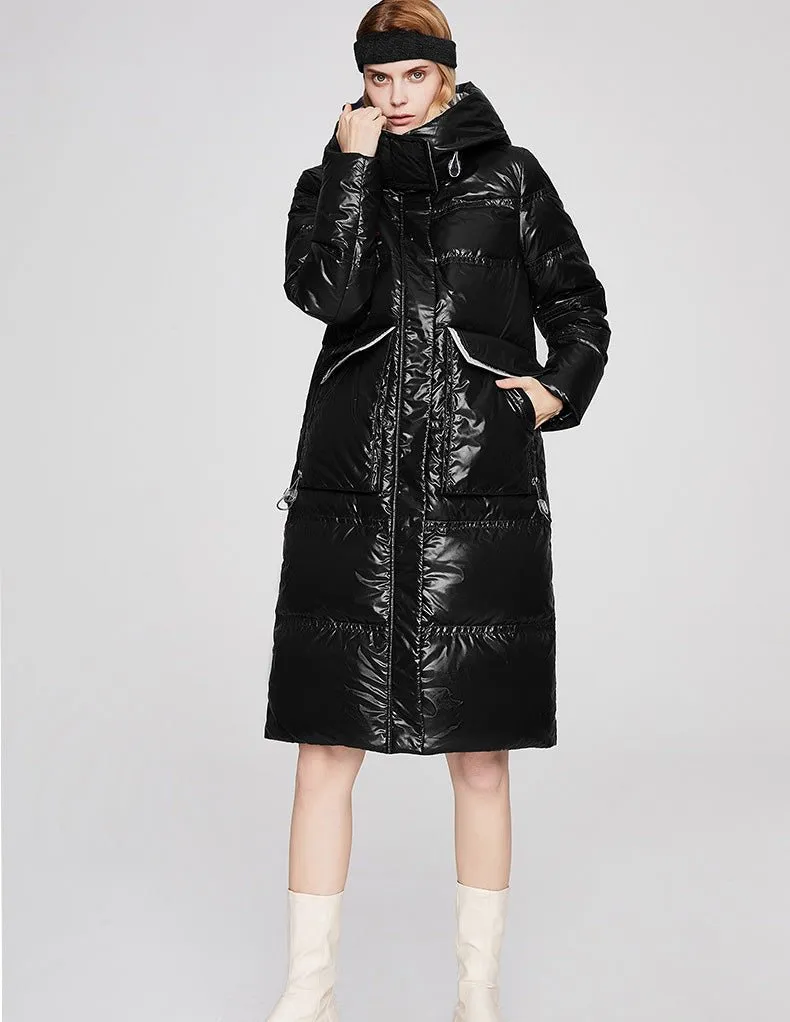 Waterproof Long Warm Puffer Jacket Womens