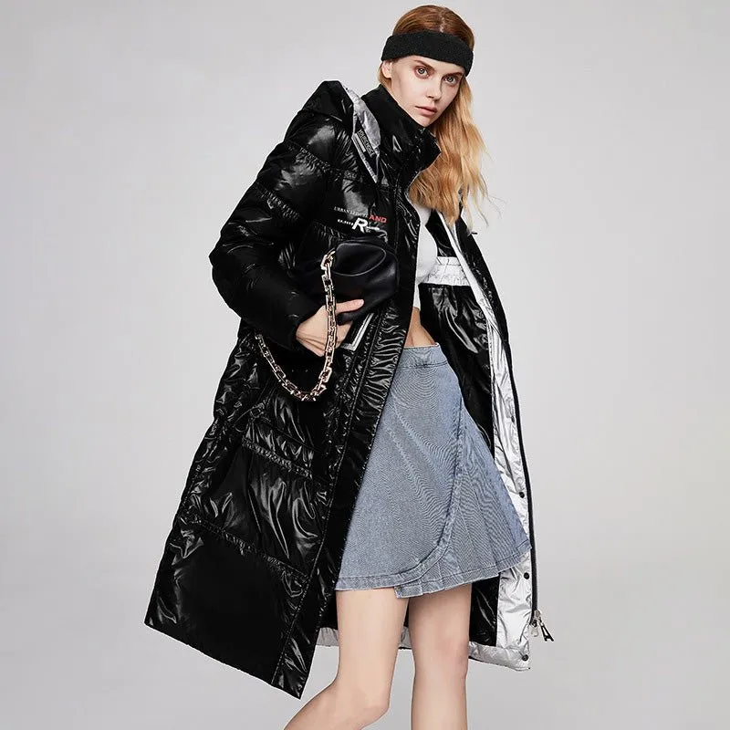 Waterproof Long Warm Puffer Jacket Womens