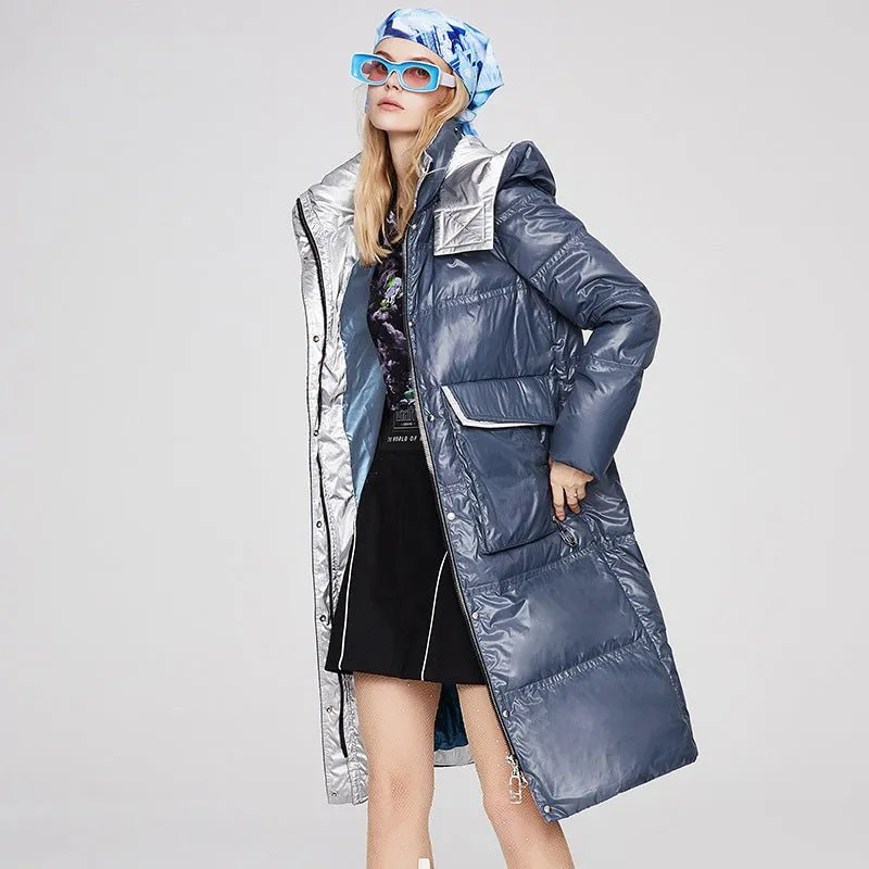 Waterproof Long Warm Puffer Jacket Womens