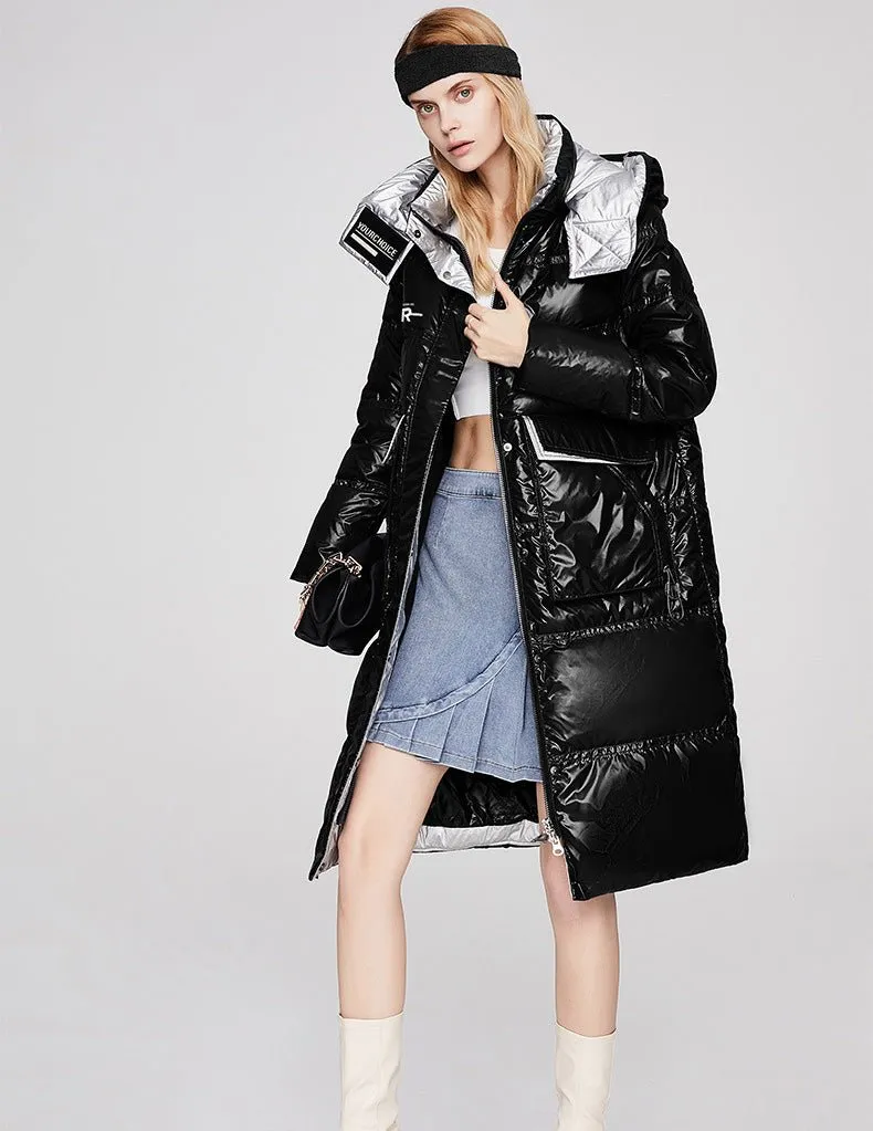 Waterproof Long Warm Puffer Jacket Womens