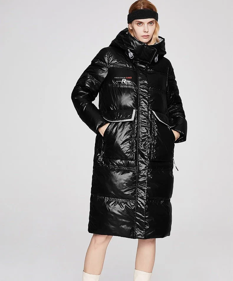 Waterproof Long Warm Puffer Jacket Womens