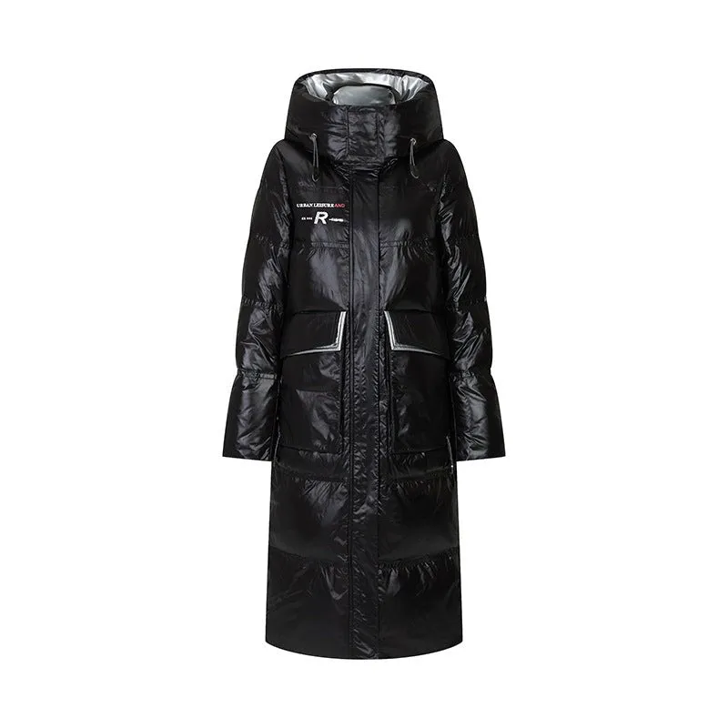 Waterproof Long Warm Puffer Jacket Womens