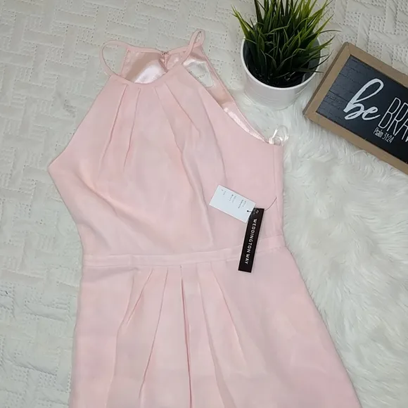 {Weddington Way} Isabelle Chiffon Halter Dress