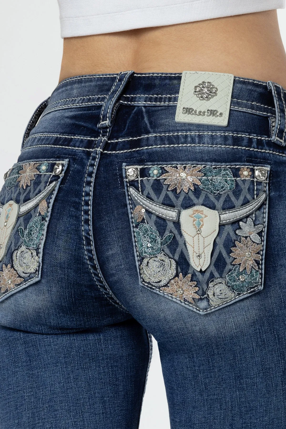Western Bloom Bootcut Jeans