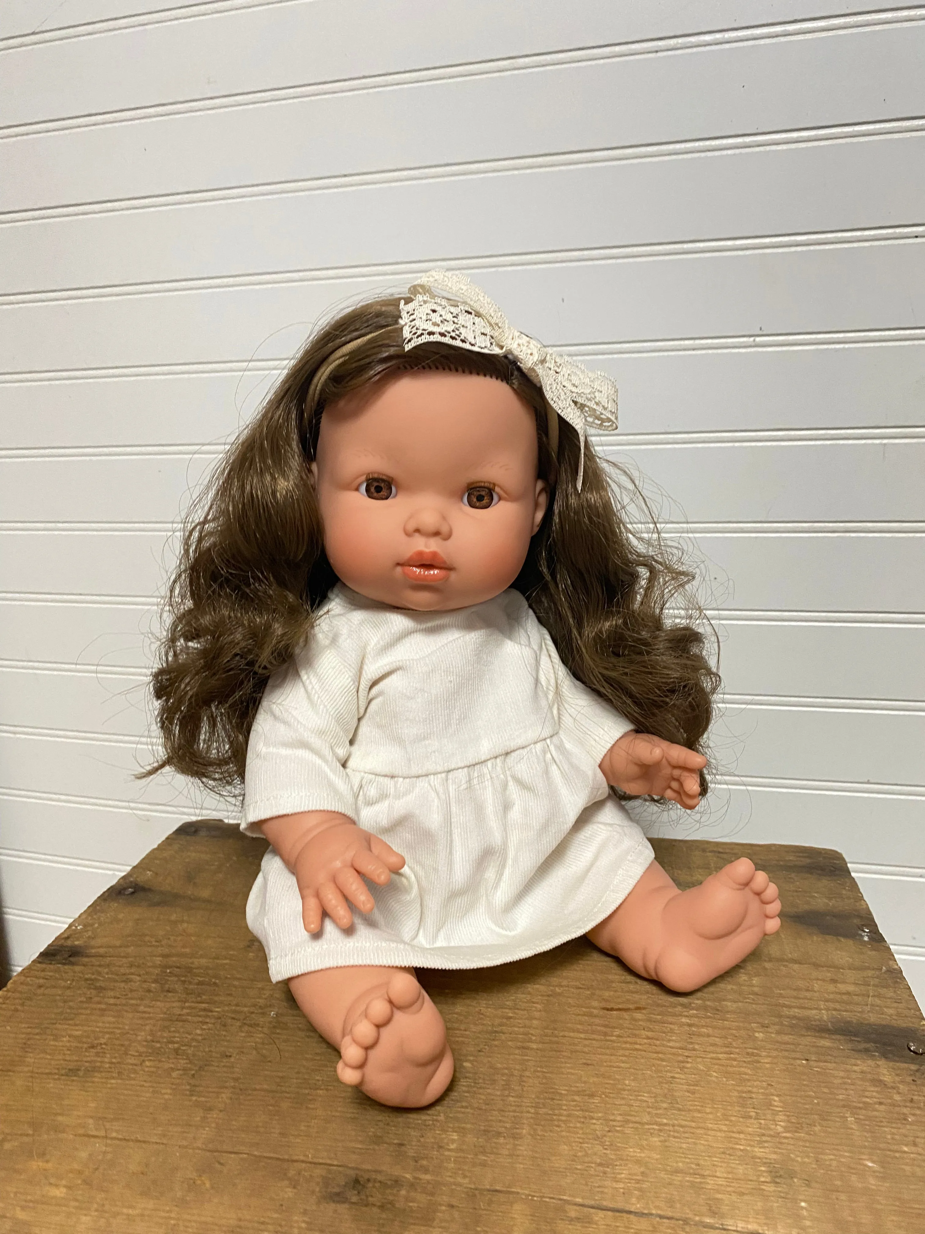 White corduroy dress - Minikane