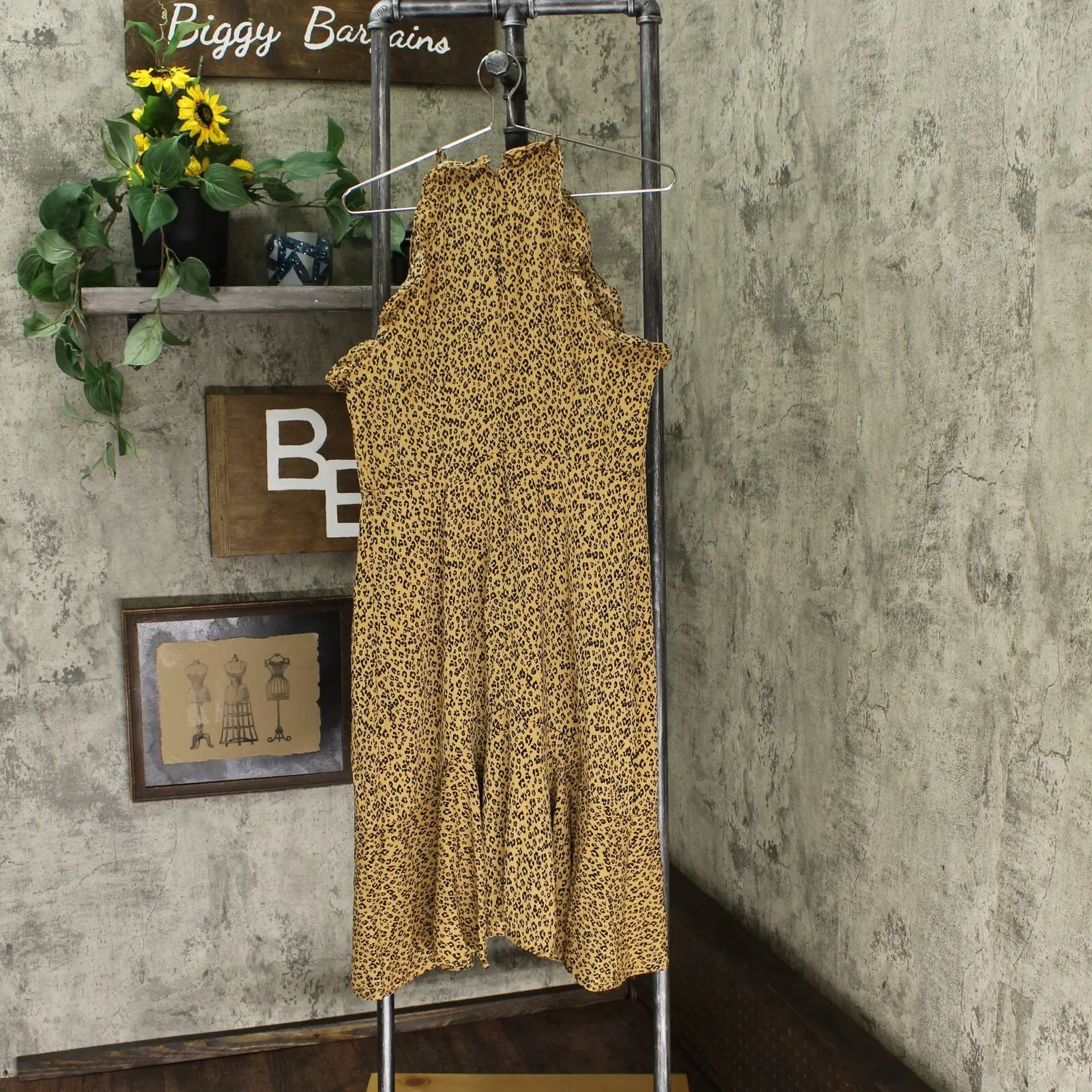 Who What Wear Women's Sleeveless Halter Neck A Line Dress