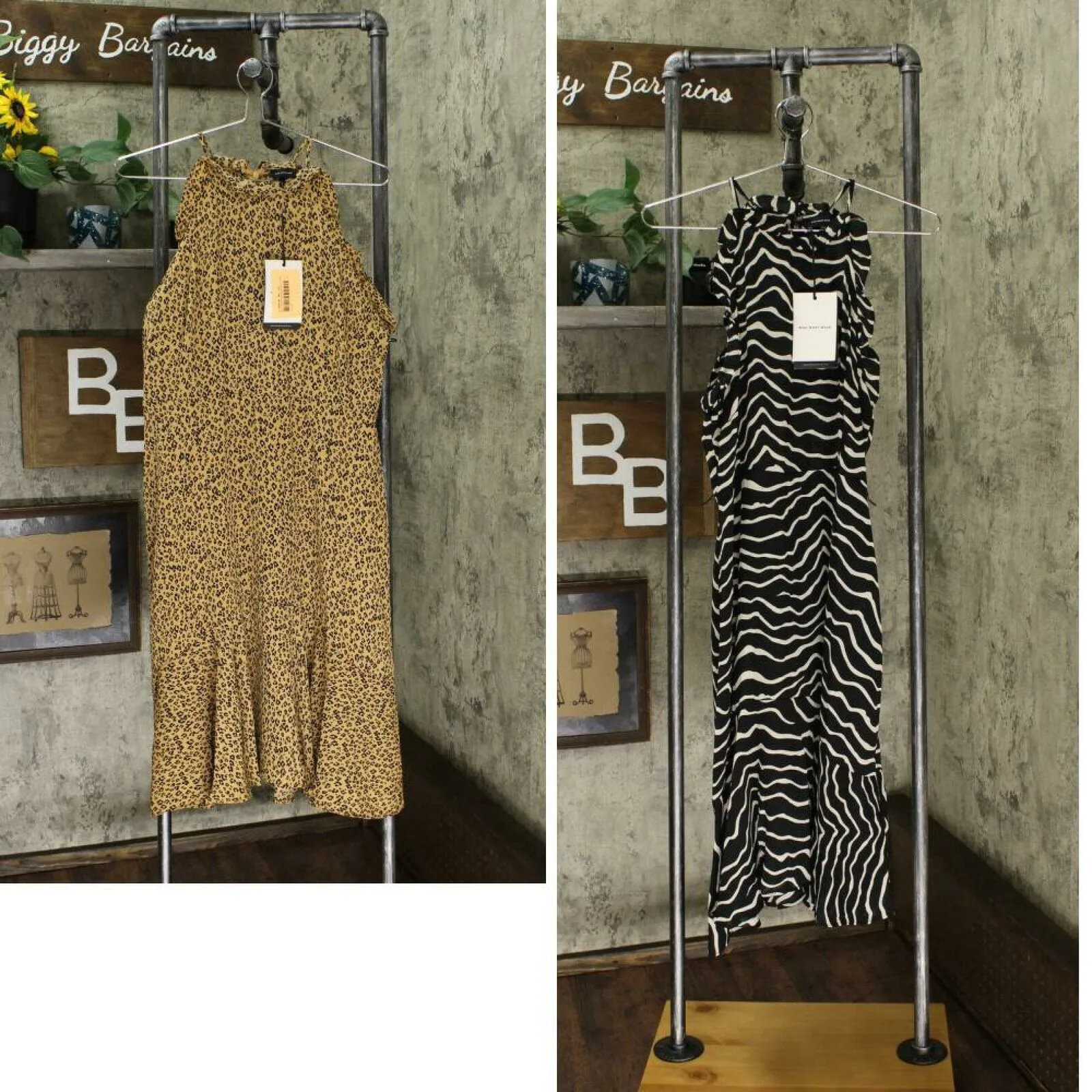 Who What Wear Women's Sleeveless Halter Neck A Line Dress