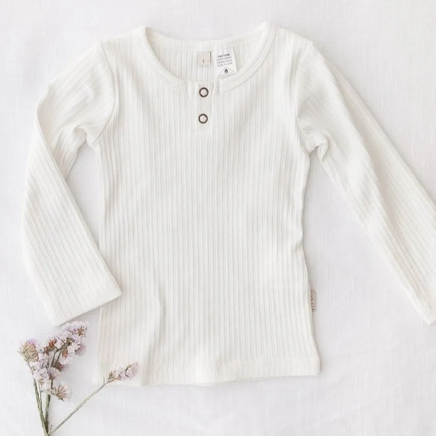 Willow Long Sleeve Top - Warm White