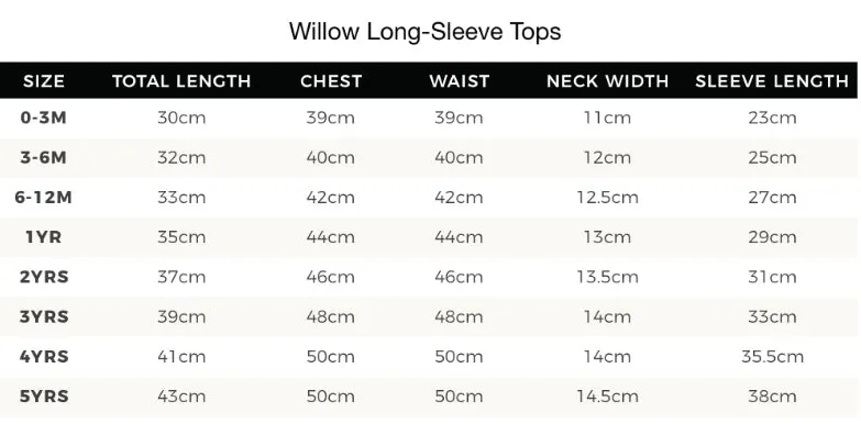 Willow Long Sleeve Top - Warm White