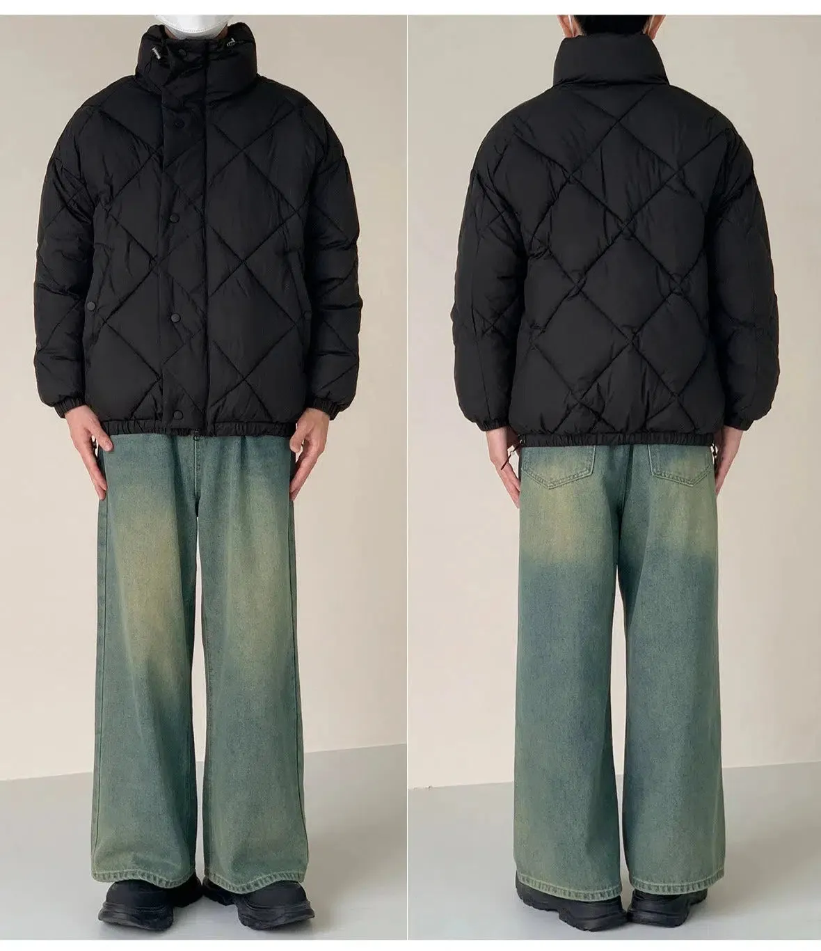 Windproof Padded Cotton Down Jacket