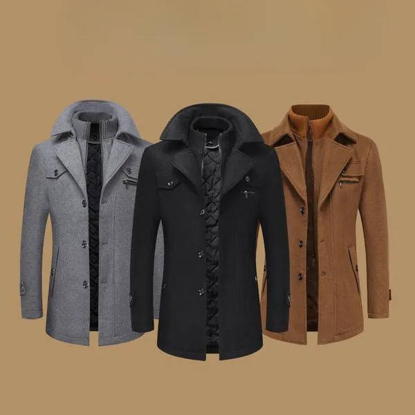 Winter Wool-Blend Coat – Elegant and Timeless Design for Cold Days