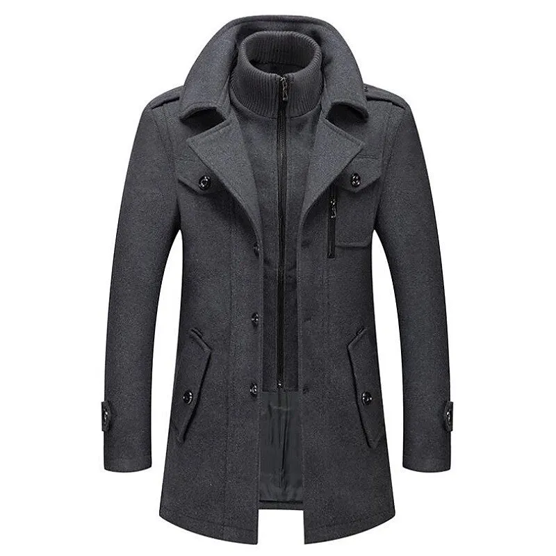 Winter Wool-Blend Coat – Elegant and Timeless Design for Cold Days